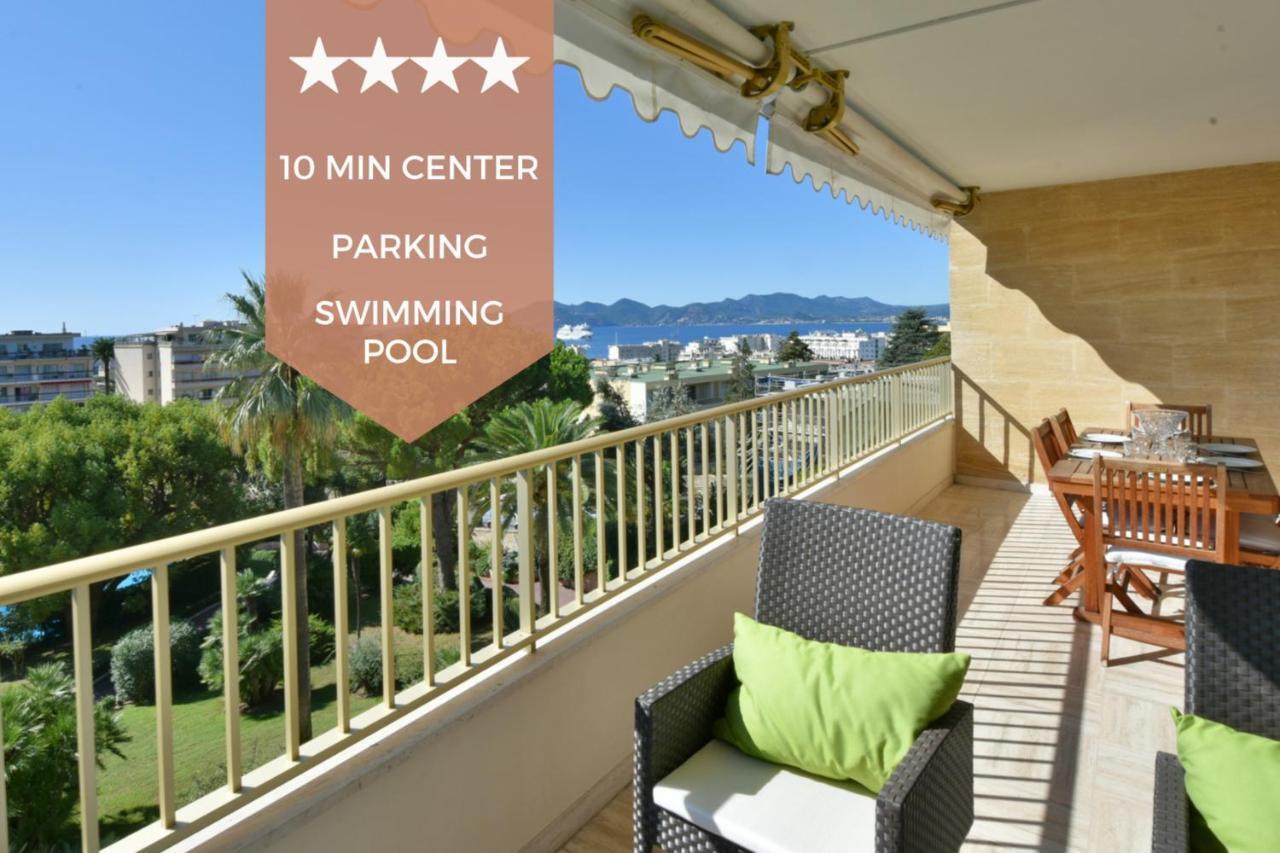 Close To Downtown Cannes Swimming Pool And Sea View المظهر الخارجي الصورة